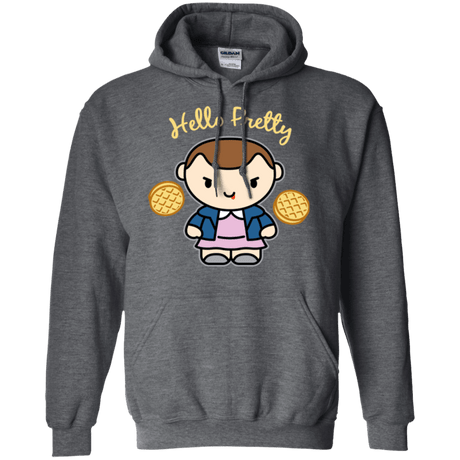 Sweatshirts Dark Heather / Small Hello Pretty Pullover Hoodie