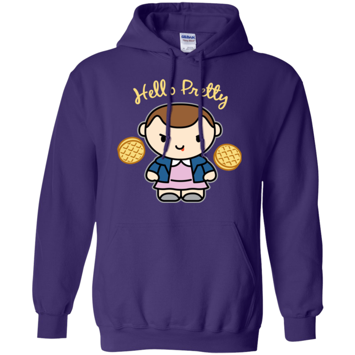 Sweatshirts Purple / Small Hello Pretty Pullover Hoodie