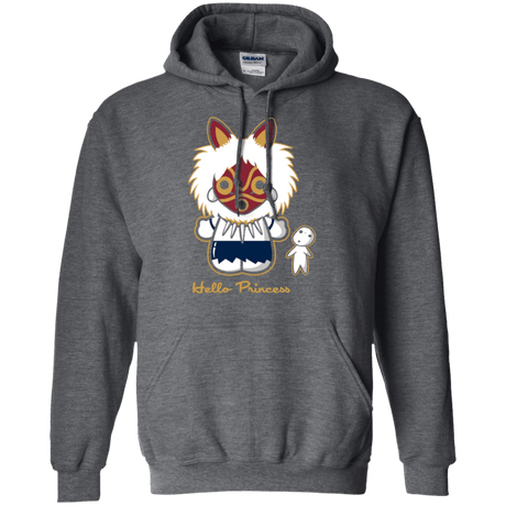 Sweatshirts Dark Heather / Small Hello Princess Pullover Hoodie