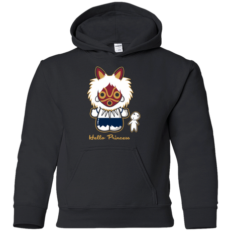 Sweatshirts Black / YS Hello Princess Youth Hoodie
