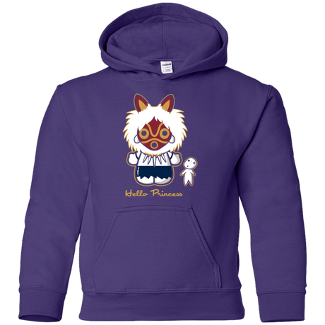 Sweatshirts Purple / YS Hello Princess Youth Hoodie