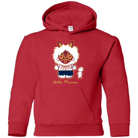 Sweatshirts Red / YS Hello Princess Youth Hoodie