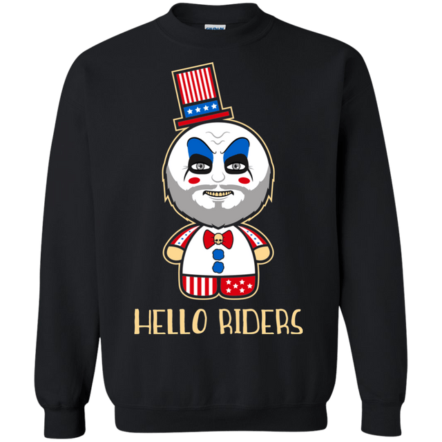 Sweatshirts Black / Small Hello Rider Crewneck Sweatshirt