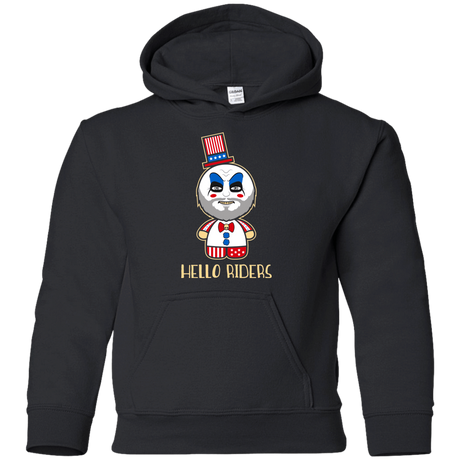 Sweatshirts Black / YS Hello Rider Youth Hoodie
