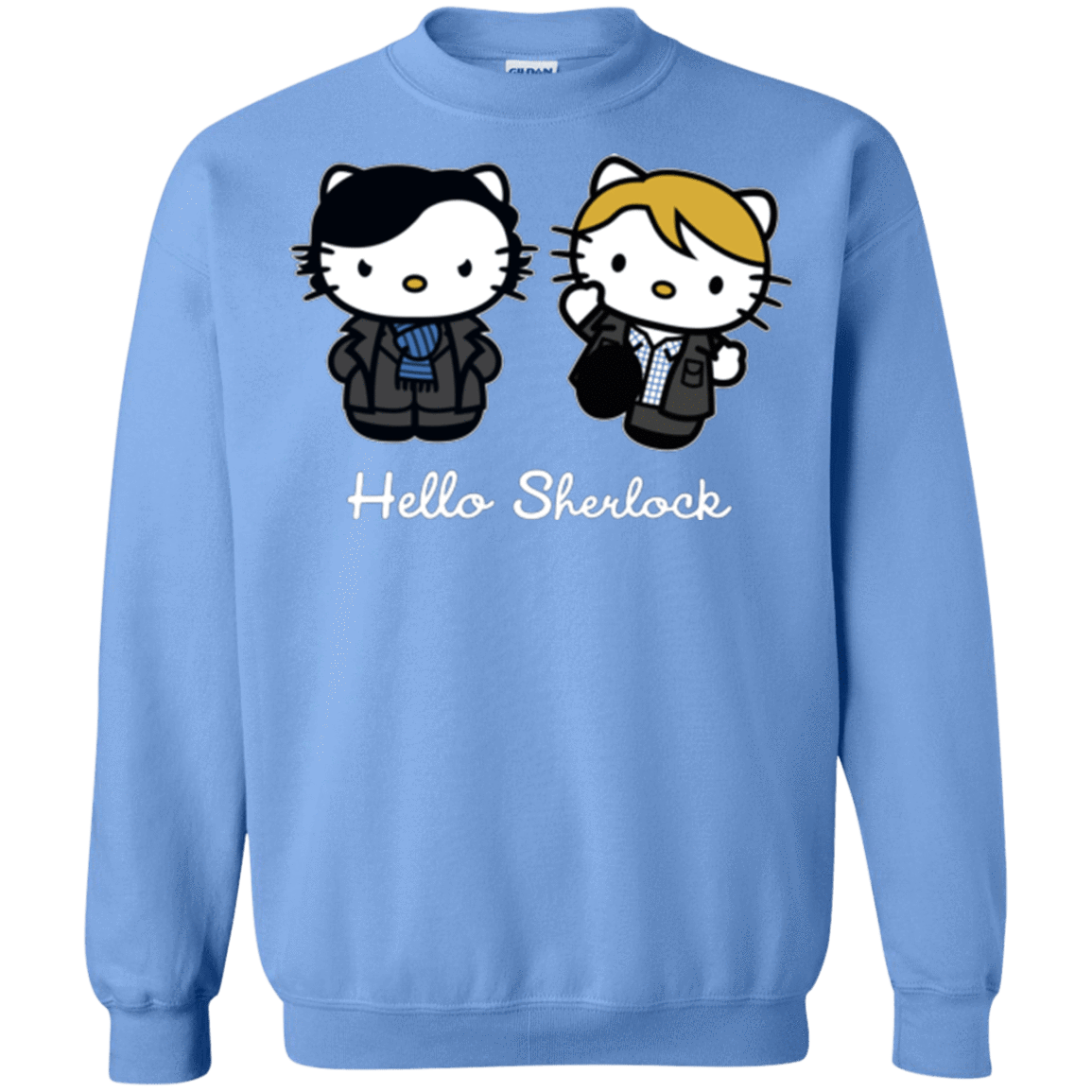 Sweatshirts Carolina Blue / Small Hello Sherlock Crewneck Sweatshirt