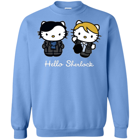 Sweatshirts Carolina Blue / Small Hello Sherlock Crewneck Sweatshirt