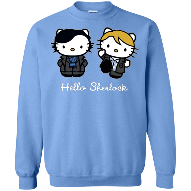 Sweatshirts Carolina Blue / Small Hello Sherlock Crewneck Sweatshirt