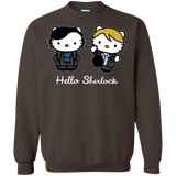Sweatshirts Dark Chocolate / Small Hello Sherlock Crewneck Sweatshirt