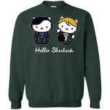 Sweatshirts Forest Green / Small Hello Sherlock Crewneck Sweatshirt