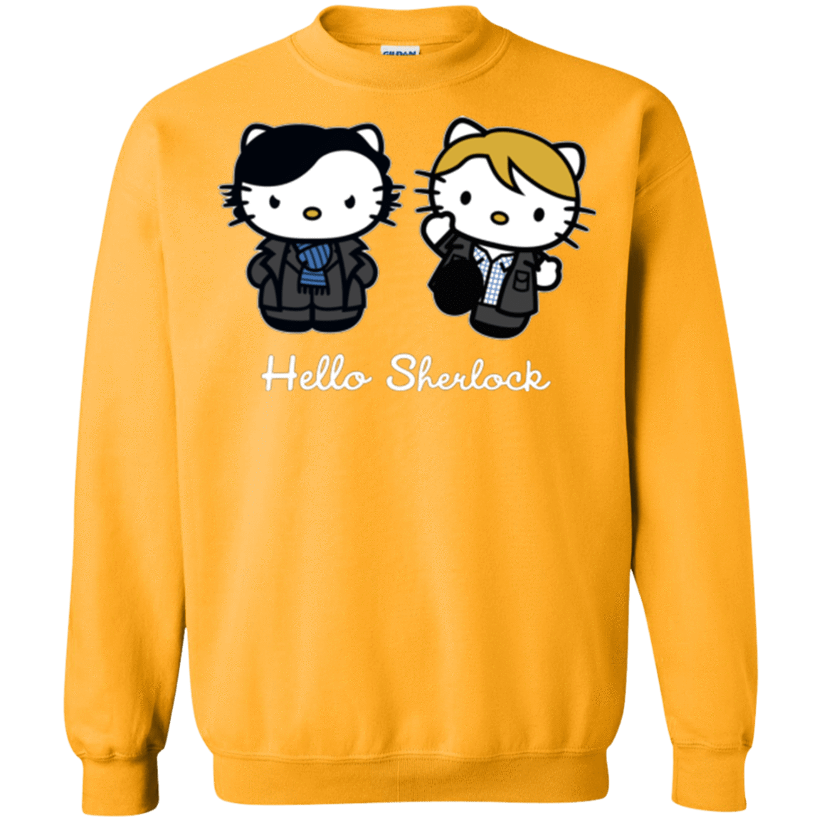 Sweatshirts Gold / Small Hello Sherlock Crewneck Sweatshirt