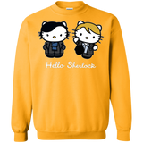 Sweatshirts Gold / Small Hello Sherlock Crewneck Sweatshirt