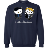 Sweatshirts Navy / Small Hello Sherlock Crewneck Sweatshirt