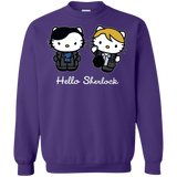 Sweatshirts Purple / Small Hello Sherlock Crewneck Sweatshirt