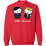 Sweatshirts Red / Small Hello Sherlock Crewneck Sweatshirt