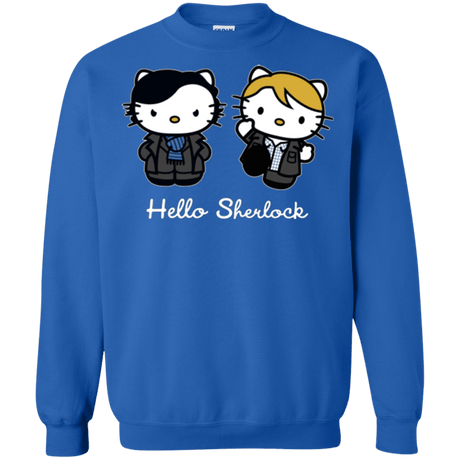 Sweatshirts Royal / Small Hello Sherlock Crewneck Sweatshirt