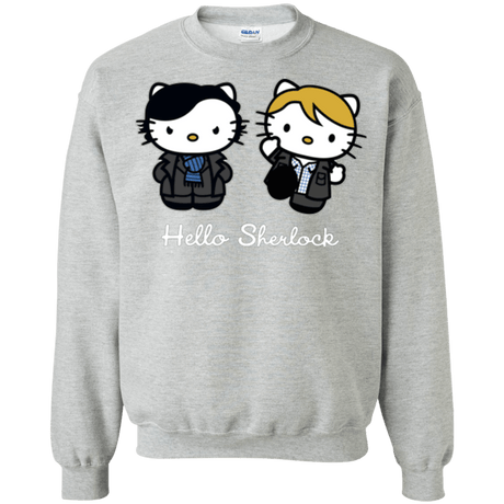 Sweatshirts Sport Grey / Small Hello Sherlock Crewneck Sweatshirt