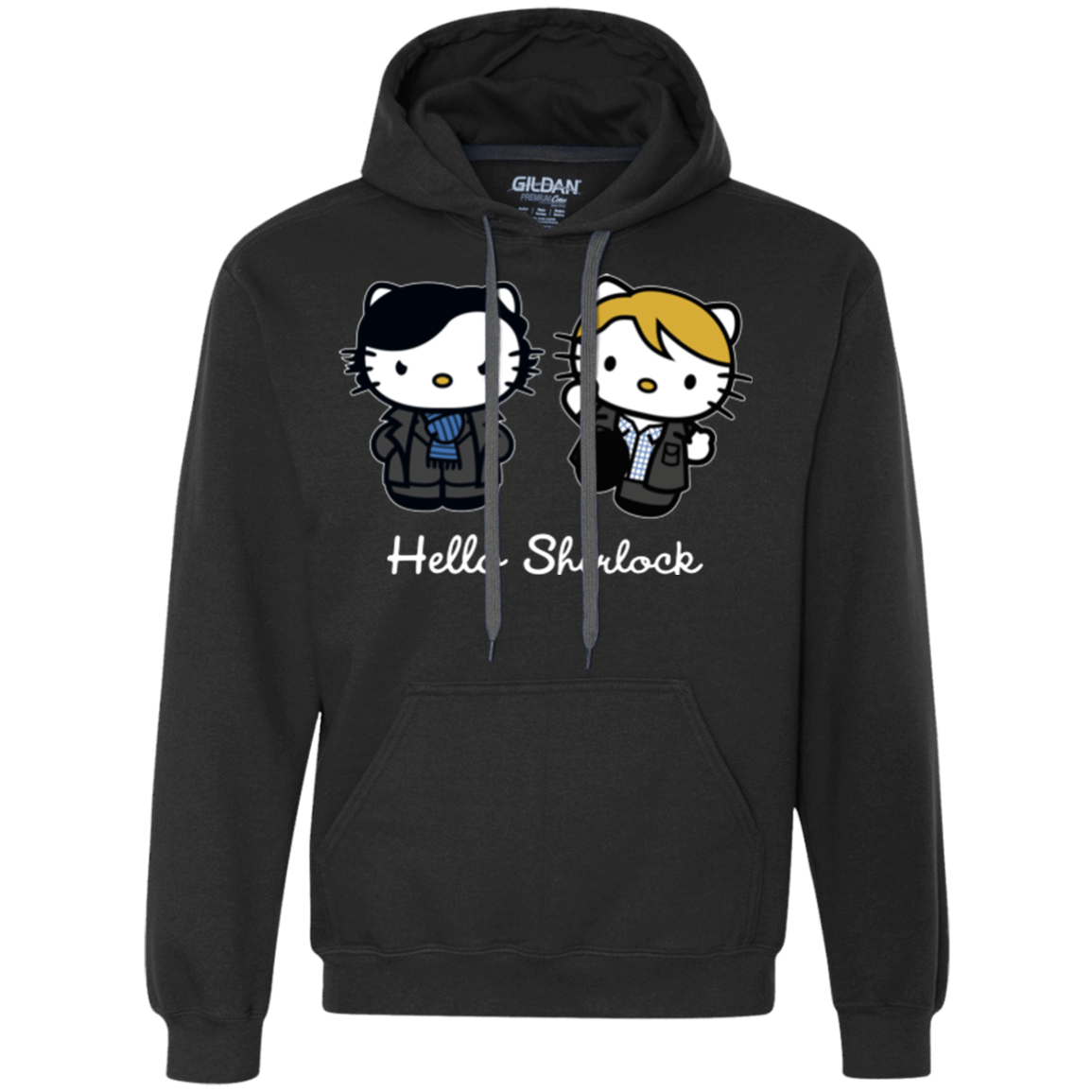 Sweatshirts Black / Small Hello Sherlock Premium Fleece Hoodie