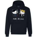 Sweatshirts Navy / Small Hello Sherlock Premium Fleece Hoodie