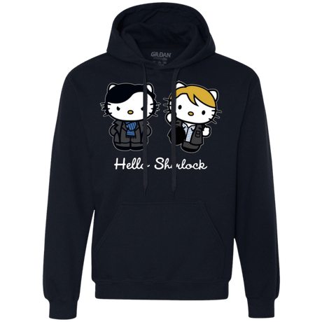 Sweatshirts Navy / Small Hello Sherlock Premium Fleece Hoodie