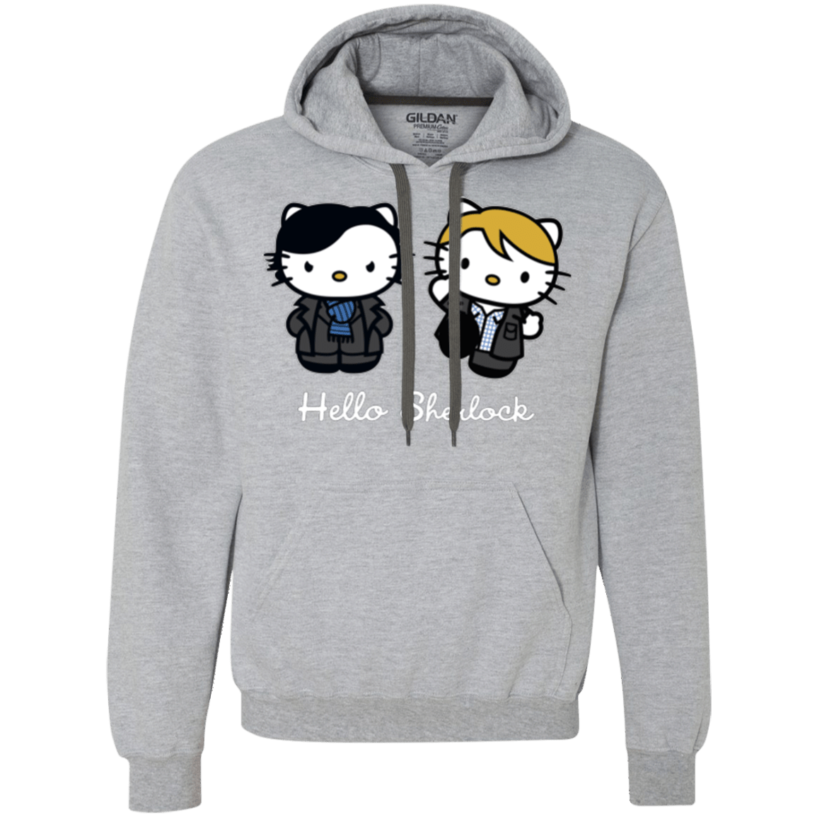 Sweatshirts Sport Grey / Small Hello Sherlock Premium Fleece Hoodie