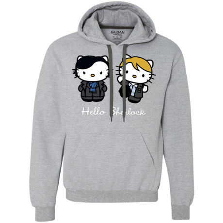 Sweatshirts Sport Grey / Small Hello Sherlock Premium Fleece Hoodie