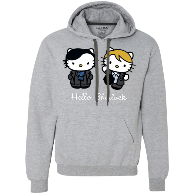 Sweatshirts Sport Grey / Small Hello Sherlock Premium Fleece Hoodie