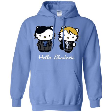Sweatshirts Carolina Blue / Small Hello Sherlock Pullover Hoodie