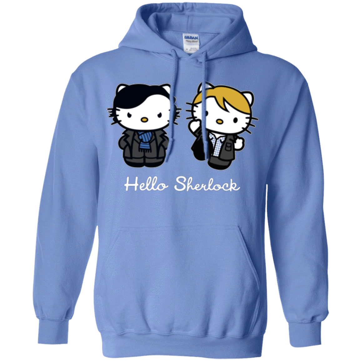 Sweatshirts Carolina Blue / Small Hello Sherlock Pullover Hoodie