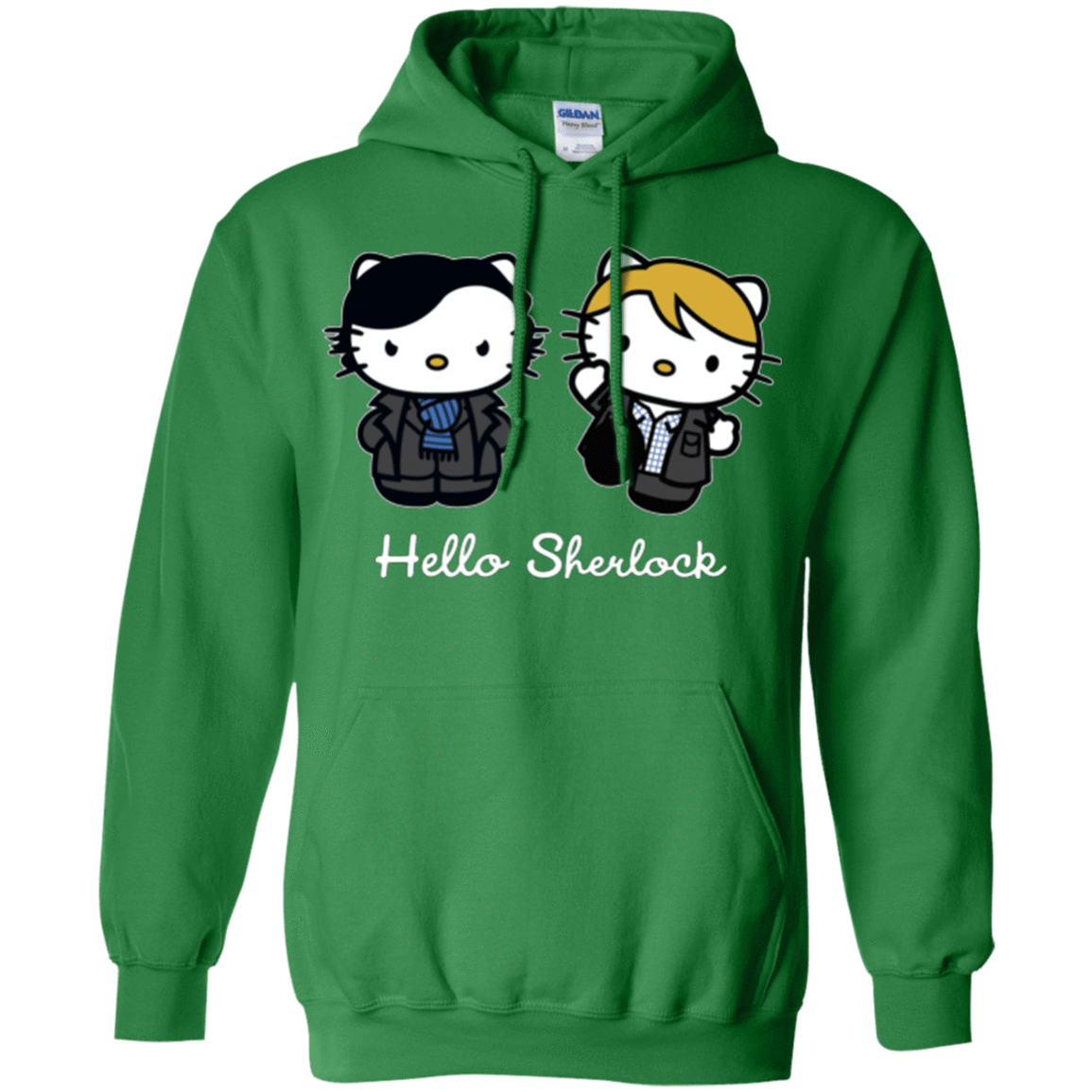 Sweatshirts Irish Green / Small Hello Sherlock Pullover Hoodie