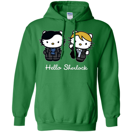 Sweatshirts Irish Green / Small Hello Sherlock Pullover Hoodie