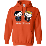 Sweatshirts Orange / Small Hello Sherlock Pullover Hoodie