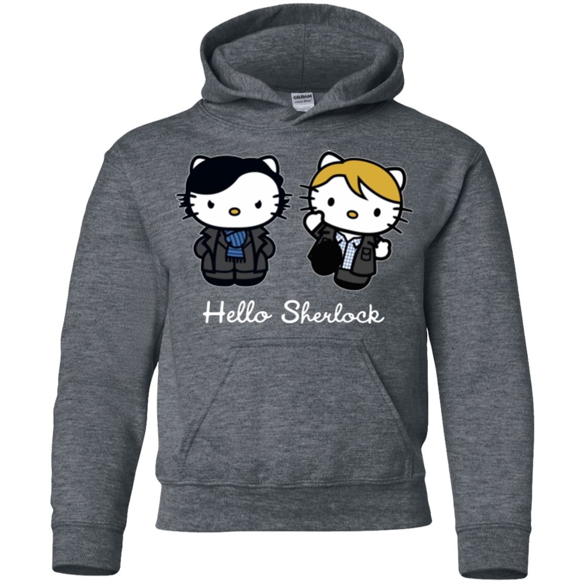 Sweatshirts Dark Heather / YS Hello Sherlock Youth Hoodie