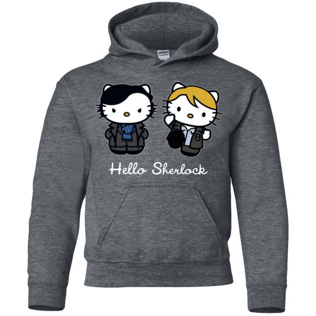 Sweatshirts Dark Heather / YS Hello Sherlock Youth Hoodie