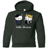 Sweatshirts Forest Green / YS Hello Sherlock Youth Hoodie