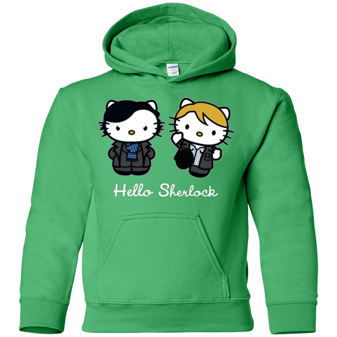 Sweatshirts Irish Green / YS Hello Sherlock Youth Hoodie