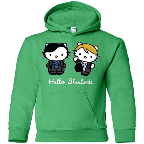 Sweatshirts Irish Green / YS Hello Sherlock Youth Hoodie