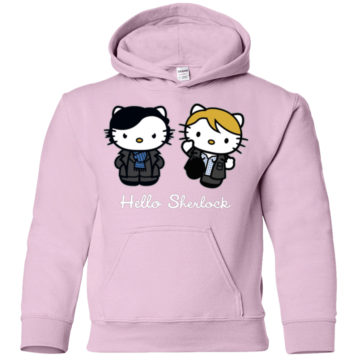 Sweatshirts Light Pink / YS Hello Sherlock Youth Hoodie