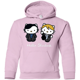 Sweatshirts Light Pink / YS Hello Sherlock Youth Hoodie