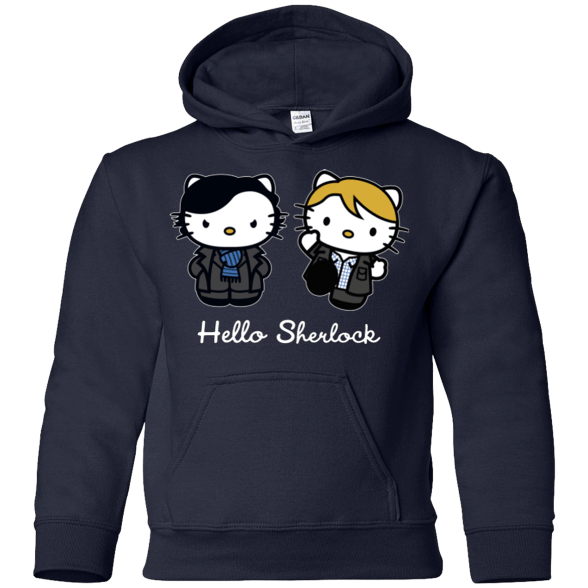 Sweatshirts Navy / YS Hello Sherlock Youth Hoodie