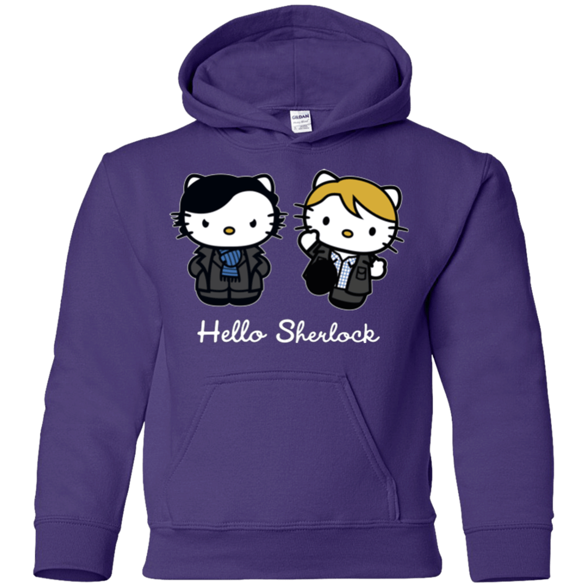 Sweatshirts Purple / YS Hello Sherlock Youth Hoodie