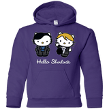 Sweatshirts Purple / YS Hello Sherlock Youth Hoodie