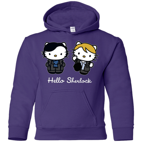 Sweatshirts Purple / YS Hello Sherlock Youth Hoodie