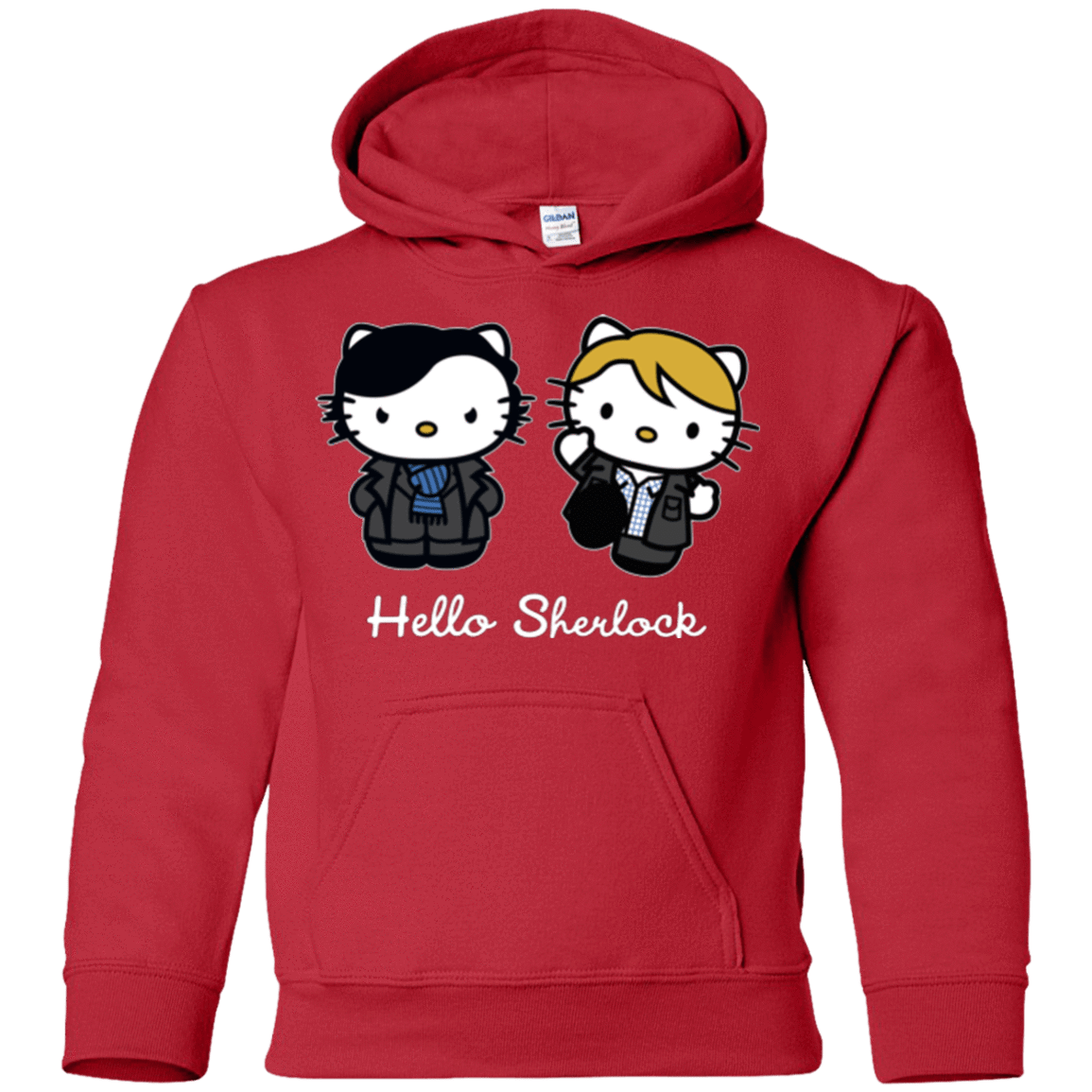 Sweatshirts Red / YS Hello Sherlock Youth Hoodie