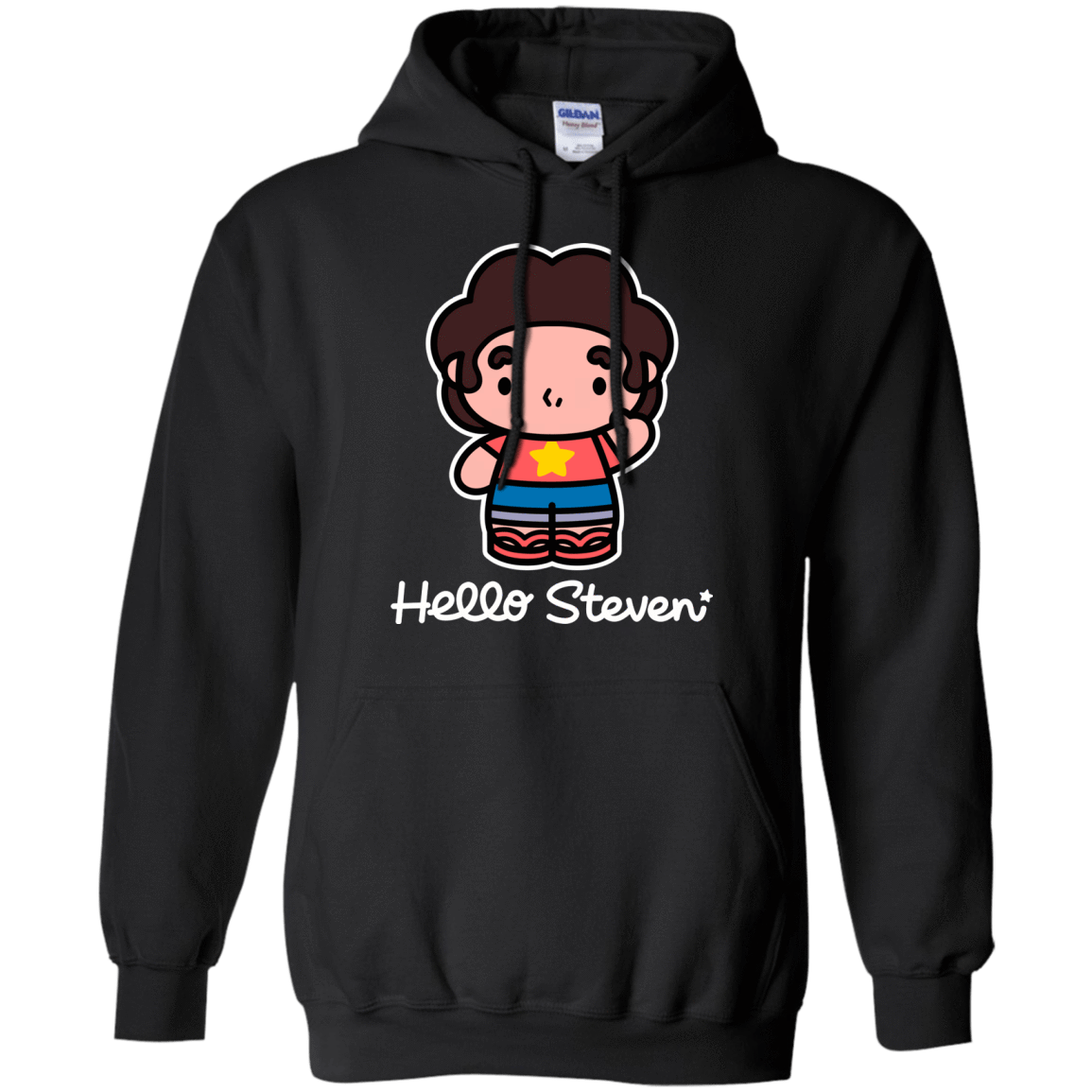 Sweatshirts Black / S Hello Steven Pullover Hoodie