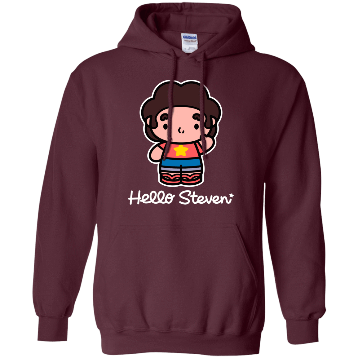 Sweatshirts Maroon / S Hello Steven Pullover Hoodie