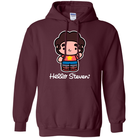 Sweatshirts Maroon / S Hello Steven Pullover Hoodie