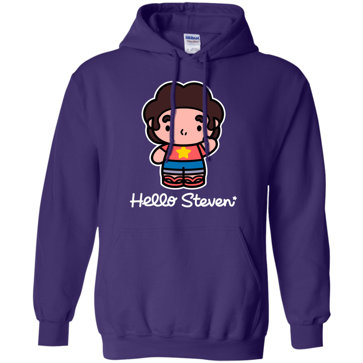Sweatshirts Purple / S Hello Steven Pullover Hoodie