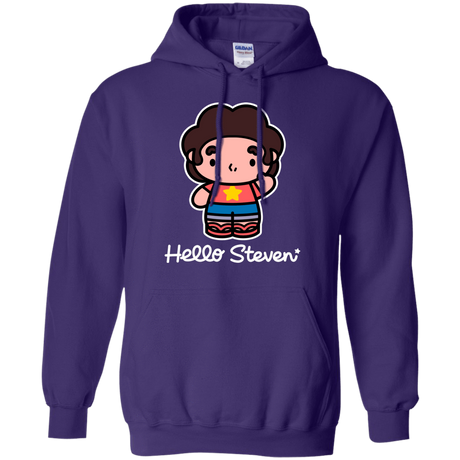 Sweatshirts Purple / S Hello Steven Pullover Hoodie
