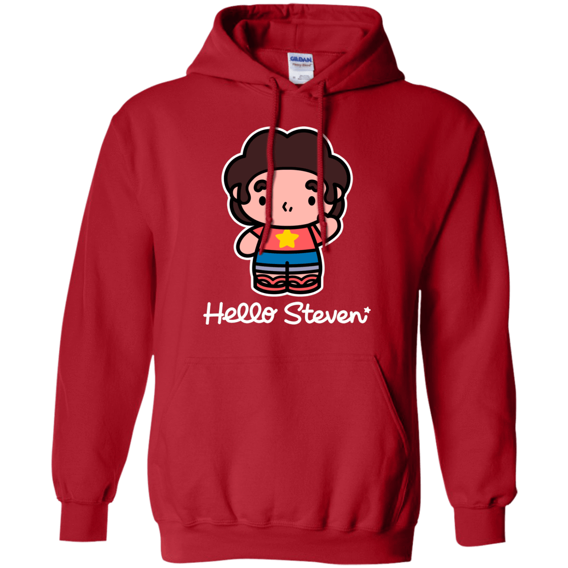 Sweatshirts Red / S Hello Steven Pullover Hoodie