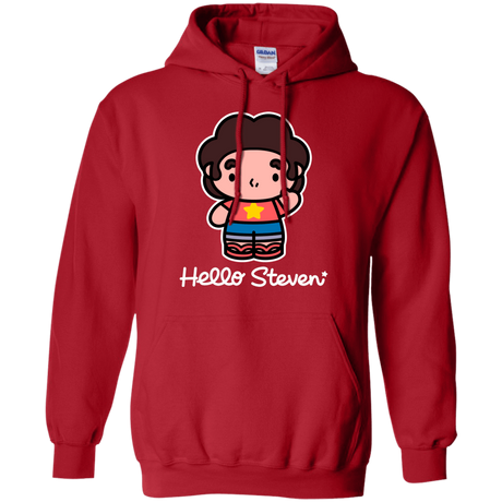 Sweatshirts Red / S Hello Steven Pullover Hoodie